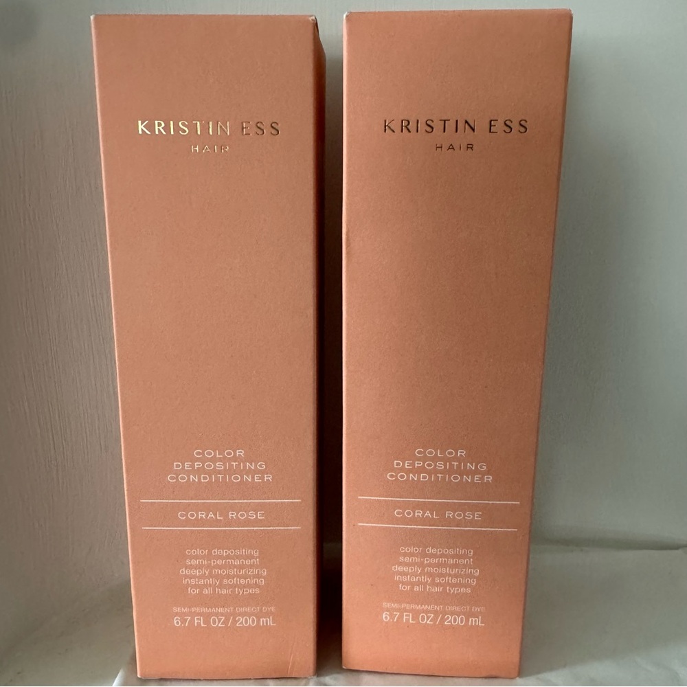 Kristin Ess Coral Rose Color Depositing Conditioner-NEW